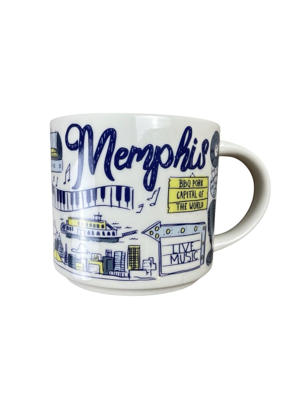 Starbucks Been There Series "Memphis" Across The Globe Collection Mug 14oz EUC!